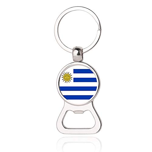 Uruguay Flagge Bier Flaschenöffner Metall Glas Kristall Schlüsselbund Reise Souvenir Geschenk Schlüsselanhänger Zubehör