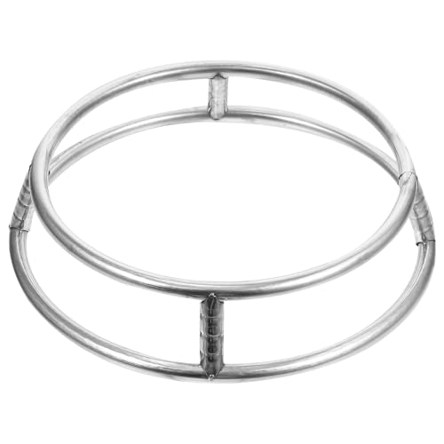 IMIKEYA Edelstahl Wok Ring, Ring Halterung Geeignet für Woks mit rundem Boden, Gasbereich Wok Ring Rack zum Servieren am Tisch, Wokhalterung, Wok Untersetzer, Ringhalterung Wok