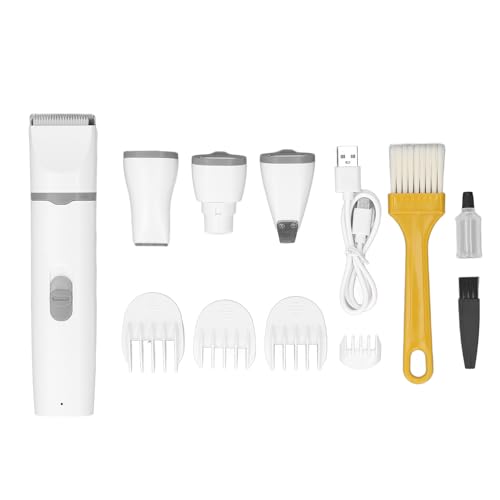 Hundepflege-Set, Geräuscharm, Tierhaare, Dickes Fell, Haarschneidemaschine, Trimmer-Set, Wiederaufladbar, Fellpflege-Set, Geeignet für Hunde, Katzen und Andere Haustiere