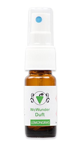 WcWunder Toilettenduft, Toilettenparfüm, Geruchsblocker ´to go´-Versionen (Lemongras, 1 x 10ml)