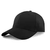 KELOYI Basecap Herren Sommer Basecap Damen Schwarz Adjustable Baumwolle Baseball Cap Outdoor Running Activity Kappen