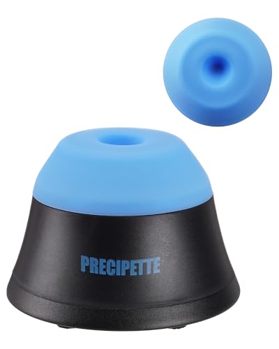 PRECIPETTE Mini Vortex Mixer Schüttler 3000rpm Mischer Paint Shaker 3000 U/min Farbmischer Vortex Shaker Farbschüttler für Acrylfarben Citadel Vallejo Nagellack Wimpernkleber (Blau&Schwarz)