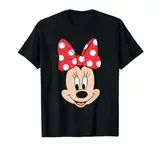 Disney Minnie Mouse Polka Dot Bow Big Face T-Shirt