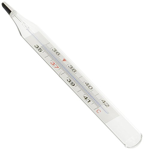 GiMa 25586 klinischen Thermometer/Fieber, Thermometer Klassisch Leicht Lesen und Verwenden für Erwachsene, Kinder, ältere ohne Quecksilber mit Zertifizierung CE