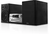 Panasonic SC-PMX94EG-S Micro HiFi System (120 W RMS, Digital DAB+, CD, UKW , Bluetooth, USB, AUX) silber, Einheitsgröße