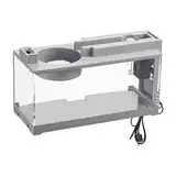 Aquarium, modernes Aquarium, transparente Meeresdekoration, Fischtopf mit Luftpumpe, Wassergarten, Beobachtungsstelle, kleines Fischhaus, Dekoration für Zuhause, Mooskrabben