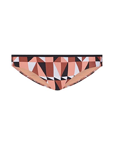 Seafolly Damen JaggedGeo Hipster Bikinihose, Braun (Burntamber), 32 (Herstellergröße: 6)