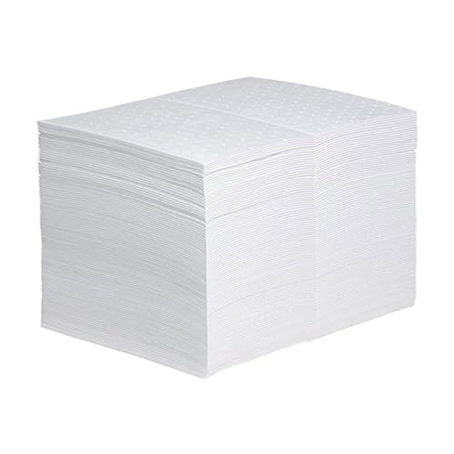 ZHWFDC Heavy Duty Öl-nur absorbierende Pads-Spill absorbierende Matten, absorbieren jedes Öl, wasserdicht, 19.6in Länge(50CM) X 15.7in Breite(40CM)(Size:50Pcs)