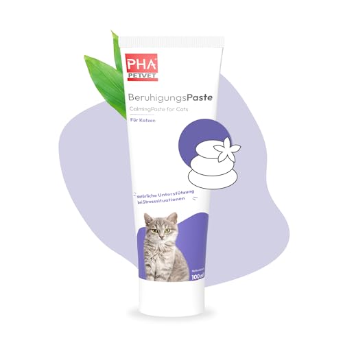 PHA BeruhigungsPaste Katze bei Stress, Unruhe, Angst, Markieren, Neuer Umgebung, natürliche Unterstützung der Nerven, Anti-Stress Mittel, 100 ml