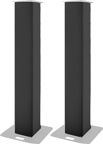 Totembezug aus Spandex, Truss Cover, 45 x 45 cm, Auswahl aus 4 Höhen (200 cm Höhe, schwarz)