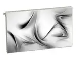 Magnet Heizkörperverkleidung Heizkörperabdeckung Grau Abstrakt 100x60 cm Heizung Abdeckung Verkleidung Magnetische Abdeckmatte Kühlschrank aus Einem Flexiblen Magneten Digitaler Aufdruck
