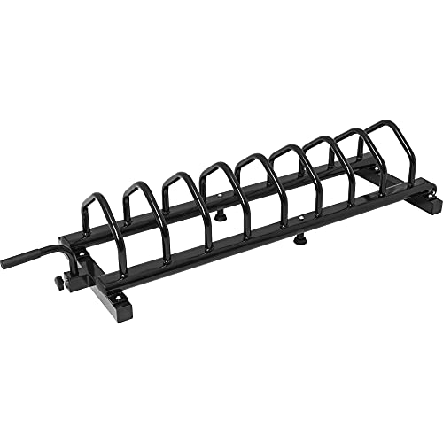 GORILLA SPORTS® Hantelscheibenständer - mit 30 mm und 50 mm Scheibenaufnahme, 151 x 53 x 30 cm, bis 400 kg Belastbar, Schwarz - Hantelständer, Hantelablage, Hantelscheibenablage für Gewichtsscheiben