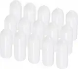 TA-VIGOR Gummi-Endkappen, 4,5 mm Innendurchmesser, rund, flexibel, Gewindeschutz, weiße Vinyl-Schraubenabdeckungen, Gummiabdeckungen für Schrauben, Rohre, Kabel, Drähte usw