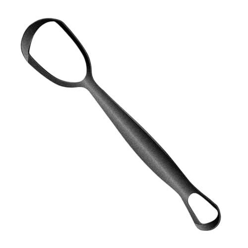 Doppelköpfig Fächerförmiger Zungenreiniger, Zungenschaberwerkzeug, Oralhygiene-Werkzeug, Edelstahl, Lüfterförmiges Design, 15,5 X 3,8 Cm Für Die Tägliche Reinigung, Familienanwendung