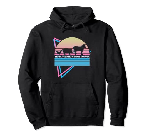 Livestock Retro Ja, wir wissen, wie man fair Pullover Hoodie