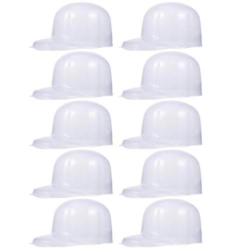Cabilock 10 Stück Kunststoff-Huteinsätze Snapback-Hut-Liner Hutformer Kappen Präsentationsständer Baseballkappen Innere Stütze Tisch-Hutablage Für Zuhause Geschäft