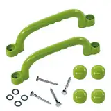 Generisch Spielplatzsicherheitsgriffe, Griffe für Playset - Wetterfestes Spielhaus Grip - Set von 2 Nicht-Rutsch-Griffstangen, verstärktes Spielplatzzubehör für Garten, Schule, Fitnessstudio