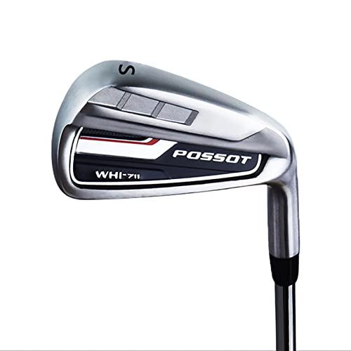 POSSOT Golf-Eisen individuell, Golf-Eisen Set für Herren (5,6,7,8,9 und Piching Wedge oder Golf Hybrid Rechtshänder mit Regular Flex Steel Shaft, S