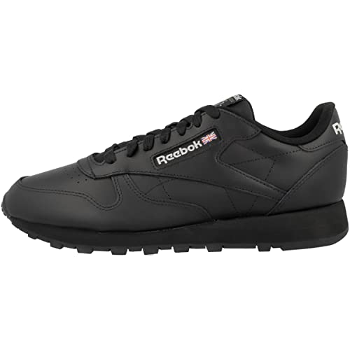 Reebok Unisex Classic Leather Sneakers,Cblack Cblack Pugry5,43 EU