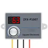 Stufenloser Geschwindigkeitsregler, 500 W einstellbarer AC 220 V Schalter mit Digitalanzeige, Dimmer, Spannungsregler für Zuhause, Versicherungsgesellschaft