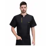 Chesoon XL Kochhemd Schwarz Schwerlast-Ausstattung mit Schweißableitung Für Catering & Großküchen