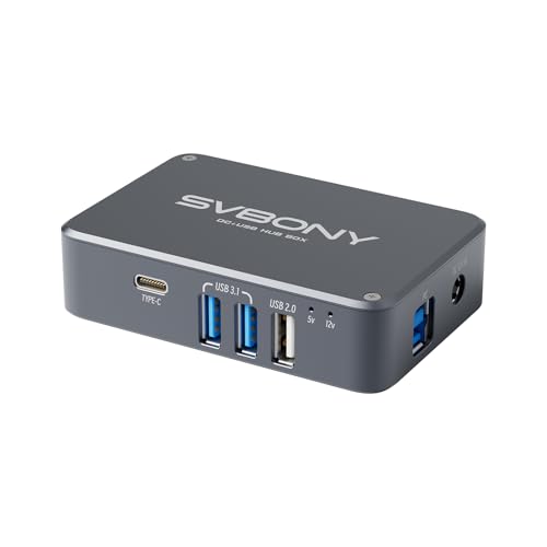 Svbony SV241 Teleskop DC Power Adapter für Erwachsene, Astronomie Teleskop Zubehör, 6 DC Power Output Astronomie Pocket Adapter, Umfassender Schutz USB Hub Box für Deep Sky Fotografie