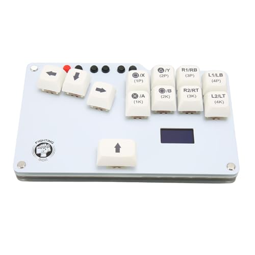 Yunir Aracade Fight Stick, Fighting Box-Tastatur mit Cheery MX-Schaltern, für PC, für PS3, für Switch, für SteamDeck, für MiSTerFPGA, für Android usw.