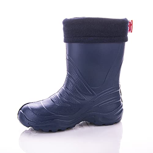 LEMIGO Kinder EVA Gummistiefel gefüttert TERMIX 861 (26/27, dunkelblau)