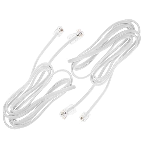 SAFIGLE 2stücke Adapter Telefon Ethernet-kabel Stabile Verbindung Langlebige Und Kupfermaterialien Effiziente Signalübertragung Für Router Und Telefondienste