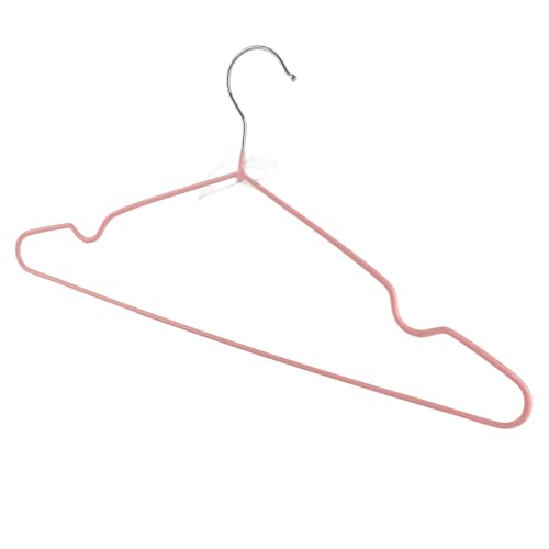 Sunicon Clothes Hangers, Nonslip Traceless Multifunction Heavy Duty Hanging Dry Dry Wet Clothes Hangers for Bedroom Closet,Shirts,Pants (Rose)