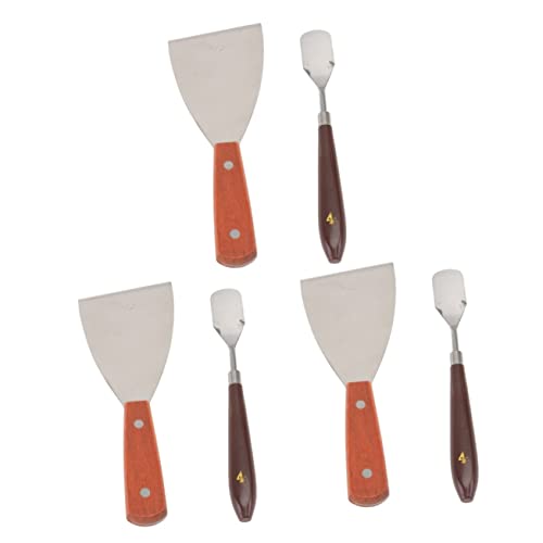PLAFOPE 6stücke Druck Entferner Werkzeug Praktisches Modell Spachtel Mit Griff Und Rostfreien Edelstahlklingen Für Einfaches Entfernen Von Druckerzeugnissen Druckplatte Druck Werkstatt