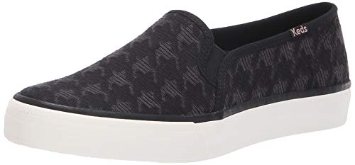 Keds Damen Double Decker Houndstooth Sneaker, schwarz, 35.5 EU