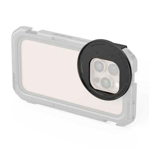 SMALLRIG 67 mm magnetischer Filteradapter, seitliche Montageversion für iPhone 16-Serie, Schnellverschluss-Filterring für Telefonobjektive, für iPhone 16 Pro Max Cage 5006/16 Pro Cage 5008-5010