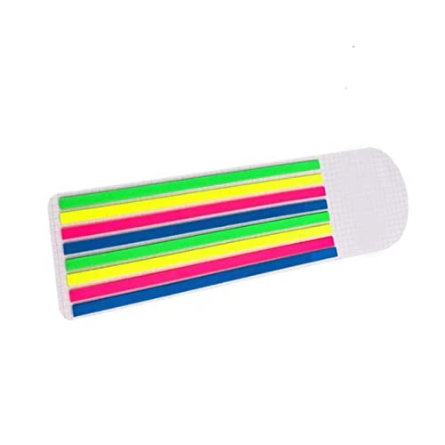 LANTRO JS Page Markers 160, Colorful Adhesive Tabs Page Marker, Neon Text Highlighter, Lange Aufkleber zum Lesen von Notizen, Sortieren von Dateien, Katalogen, entfernt saubere Indexe Posits