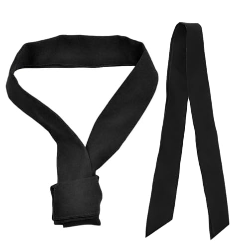 HAMKU Dreieckstuch, Halstuch dreieckstuch, 100x5.5cm Hochwertiges Profi Halstuch aus dickem Schweisstuch mit hohem Stoffgewicht(Schwarz)