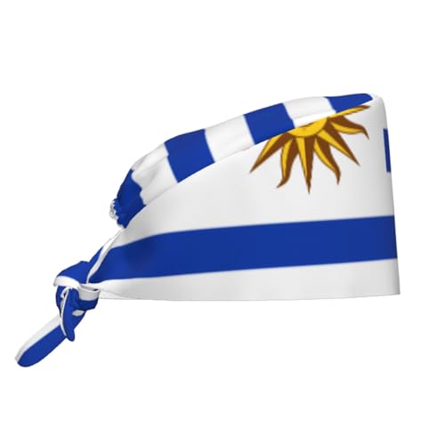 WZYWHJ Reinigungskappe Flagge Uruguay Bild – Kochmütze für Damen & Herren, verstellbar, atmungsaktiv, Schwarz, Einheitsgröße, Schwarz, Einheitsgröße