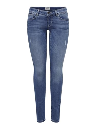 ONLY 15129017 Damen Onlcoral SL SK DNM Jeans, Blau (Medium Blue Denim), Größe W29/L30