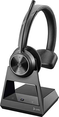Poly Savi 7310-M ultra-sicheres kabelloses DECT™ Mono-Headset System - Microsoft Teams zertifiziert, Schwarz