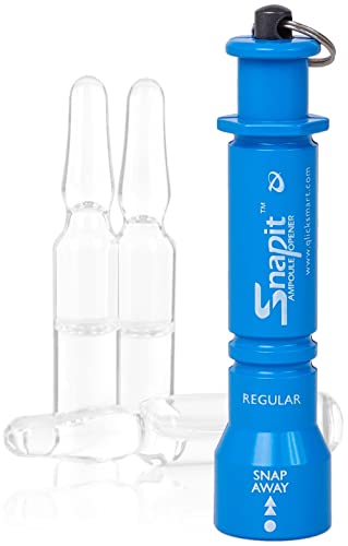 SnapIT Ampullenöffner für Glasampullen 1-15 ml (Kunststoff, Blau)