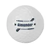 Herz & Heim® Golfball mit Namen personalisert / 3er Pack/Golf-Geschenk Schläger