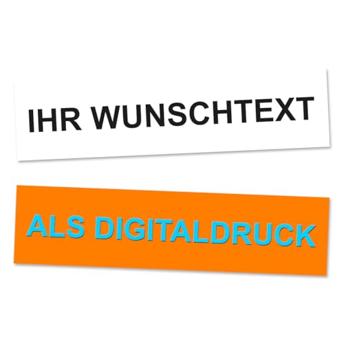 foliado® 2 x Wunschtext Aufkleber Schriftzug Buchstaben als selbstklebender Digitaldruck - Aufkleber selbst gestalten - 2-farbig Auto Text Werbung Aufkleber Schriftzug | wasserfest | UV-beständig 008