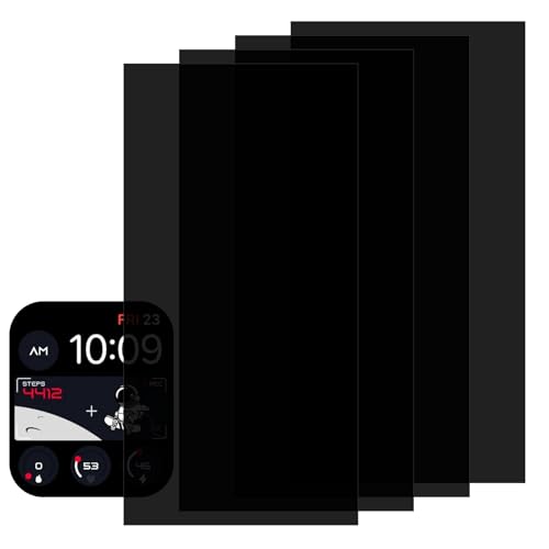 Generisch 4 Blätter LED Licht Dimmer Folie,Selbstklebende Dimmfolie, 50%-80% Lichtreduzierung, Klebefolien,Dimm-Aufkleber für Wecker, Router, Fernseher, Elektronische Geräte, Haushaltsgeräte
