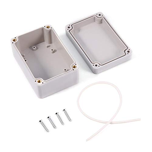 Keenso Wasserdicht Verteilerdose, IP66 Aufputz Eelektro Verteilerdose Thermoplastischer ABS Anschlusskästen Stromkasten Elektro Anschlussdose für Kommunikation, Petrochemie, Elektronik(100x68x50mm)
