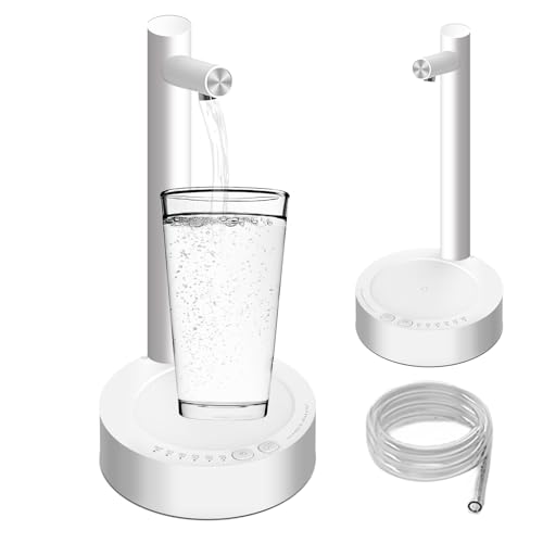 Wasserflaschen Pumpe, Elektrischer Desktop Wasserflaschenspender, Automatischer Wasserspender, Quantitativer Automatischer Getränkespender, Wasserspender Tragbare Trinkwasserpumpe für Zuhause