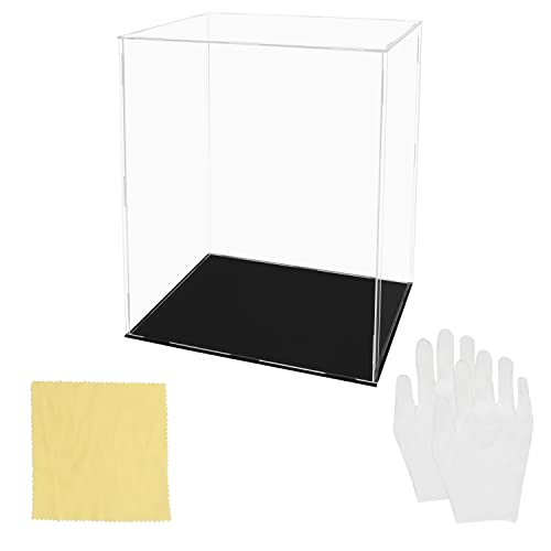 Belle Vous Transparenter Acryl Vitrine - 25 x 20 x 30cm Große Acryl Boxen zum Ausstellen - Staubdichte Schaukasten Vitrine für Action Figuren & Sammlerstücke - Vitrine Quadratisch - Schaukasten Acryl