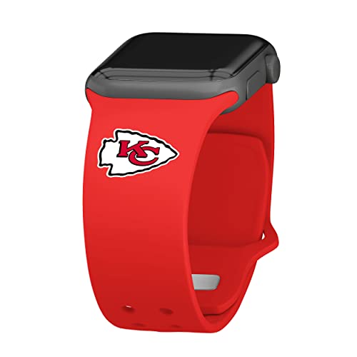 Game Time Kansas City Chiefs Uhrenarmband aus Silikon, kompatibel mit Apple Watch, 38/40/41 mm, Rot