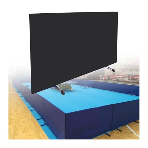 XTGDIEM Tischtennis-Schallwände, Faltbarer Tischtenniszaun, Robuster, Tragbarer, Temporärer Trennschirm for Vereinswettbewerbe for Schulen, Stadien(Black,140x75cm-1pcs)