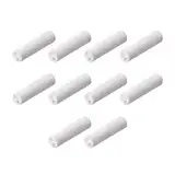Industrielle Keramik-Isolierstäbe, 10 Stück Keramik-Isolierrohre, 19 mm langes Doppelbohrungs-Isolierrohr aus Porzellan, Innendurchmesser 1 mm, Außendurchmesser 4 mm, Aluminiumoxid-Keramikrohr