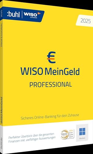 WISO Mein Geld Professional 2025: Alle Finanzen auf einen Blick inklusive sicherem Online-Banking: Sicheres Online-Banking für dein Zuhause (WISO Software)