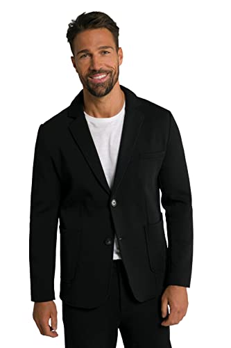 JP 1880 Herren Sweatsakko, Business, Flexnamic®, Baukasten New York Blazer, Schwarz, 4XL EU